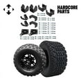 thumbnail image 1 of Hardcore Parts 4" Block Lift Kit for EZGO TXT (1994.5-2001.5) Electric Golf Cart with 10" Black 'BULLDOG' Wheels and 20"x10"-10" DOT rated All-Terrain tires, 1 of 3