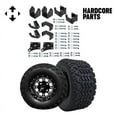 thumbnail image 1 of Hardcore Parts 4" Block Lift Kit for EZGO TXT (1994.5-2001.5) Electric Golf Cart with 10" Black 'Panther' Wheels and 20"x10"-10" DOT rated All-Terrain tires, 1 of 7