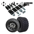 thumbnail image 1 of Hardcore Parts 4" Block Lift Kit for YAMAHA G2/G9 Golf Cart with 10" Machined/Black 'Kraken' Wheels and 20"x10"-10" DOT rated All-Terrain tires, 1 of 4