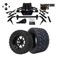 thumbnail image 1 of Hardcore Parts 4” Heavy Duty Double A-Arm Suspension Lift Kit for YAMAHA Drive G29 Golf Cart with 12" Black 'Storm Trooper' Wheels and 20"x10"-12" STINGER On-Road/Off-Road All-Terrain tires, 1 of 5