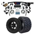 thumbnail image 1 of Hardcore Parts 4" Spindle Extension Lift Kit for Club Car DS (1982-2010) Golf Cart with 12" Black 'VAMPIRE' Wheels and 20"x10"-12" STINGER On-Road/Off-Road DOT rated All-Terrain tires, 1 of 7