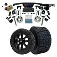 thumbnail image 1 of Hardcore Parts 4" Spindle Extension Lift Kit for Club Car DS (1982-2010) Golf Cart with 14" Black 'TEMPEST' Wheels and 22"x10.5"-14" GATOR On-Road/Off-Road DOT rated All-Terrain tires, 1 of 7