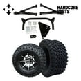 thumbnail image 1 of Hardcore Parts 6" A-Arm Lift Kit for Yamaha G8-G14/G16/G19/G20 Golf Cart with 10" Machined/Black 'Kraken' Wheels and 22"x11"-10" DOT rated All-Terrain tires, 1 of 3