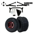 thumbnail image 1 of Hardcore Parts 6" A-Arm Lift Kit for Yamaha G8-G14/G16/G19/G20 Golf Cart with 10" Red/Black 'TEMPEST' Wheels and 22"x11"-10" DOT rated All-Terrain tires, 1 of 1