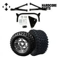 thumbnail image 1 of Hardcore Parts 6" A-Arm Lift Kit for Yamaha G8-G14/G16/G19/G20 Golf Cart with 12" Machined/Gunmetal ‘VAMPIRE’ Wheels and 23"x10.5"-12" All-Terrain tires, 1 of 7