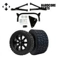 thumbnail image 1 of Hardcore Parts 6" A-Arm Lift Kit for Yamaha G8-G14/G16/G19/G20 Golf Cart with 14" Black 'TEMPEST' Wheels and 22"x10.5"-14" GATOR On-Road/Off-Road DOT rated All-Terrain tires, 1 of 5