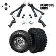 thumbnail image 1 of Hardcore Parts 6" A-Arm Lift Kit for Yamaha G2/G9 Golf Cart with 10" Machined/Gunmetal 'Vampire' Wheels and 22"x11"-10" DOT rated All-Terrain tires, 1 of 1