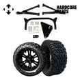 thumbnail image 1 of Hardcore Parts 6" A-Arm Lift Kit for Yamaha G8-G14/G16/G19/G20 Golf Cart with 14" Black 'VAMPIRE' Wheels and 23"x10"-14 DOT rated All-Terrain tires, 1 of 7