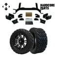 thumbnail image 1 of Hardcore Parts 6" Drop Axle Lift Kit for EZGO MPT/WORKHORSE 1200 (1994.5-2001.5) Golf Cart with 14" Black 'LANCER' Wheels and 23"x10"-14" DOT rated All-Terrain tires, 1 of 7