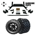 thumbnail image 1 of Hardcore Parts 6" Drop Axle Lift Kit for EZGO MPT/WORKHORSE 1200 (2001.5-2013) Golf Cart with 12" Black 'Night Stalker' Wheels and 22"x11"-12"  DOT rated Mud-Terrain/All-Terrain tires, 1 of 7