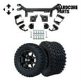 thumbnail image 1 of Hardcore Parts 6" Drop Axle Lift Kit for EZGO TXT/PDS (1994.5-2001.5) Electric Golf Cart with 12" Black ‘Night Stalker’ Wheels and 23"x10.5"-12" All-Terrain tires, 1 of 7