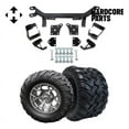 thumbnail image 1 of Hardcore Parts 6" Drop Axle Lift Kit for EZGO TXT/PDS (1994.5-2001.5) Electric Golf Cart with 12" Machined/Gunmetal 'Rally' Wheels and 22"x11"-12"  DOT rated Mud-Terrain/All-Terrain tires, 1 of 1