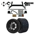 thumbnail image 1 of Hardcore Parts 6" Drop Axle Lift Kit for EZGO TXT/PDS (2001.5-2013) Electric Golf Cart with 14" Black 'LANCER' Wheels and 22"x10.5"-14" GATOR On-Road/Off-Road DOT rated All-Terrain tires, 1 of 7