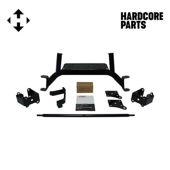 Hardcore Parts 6" Drop Axle Lift Kit for EZGO MPT/WORKHORSE 1200 (2001.5-2013) Golf Cart