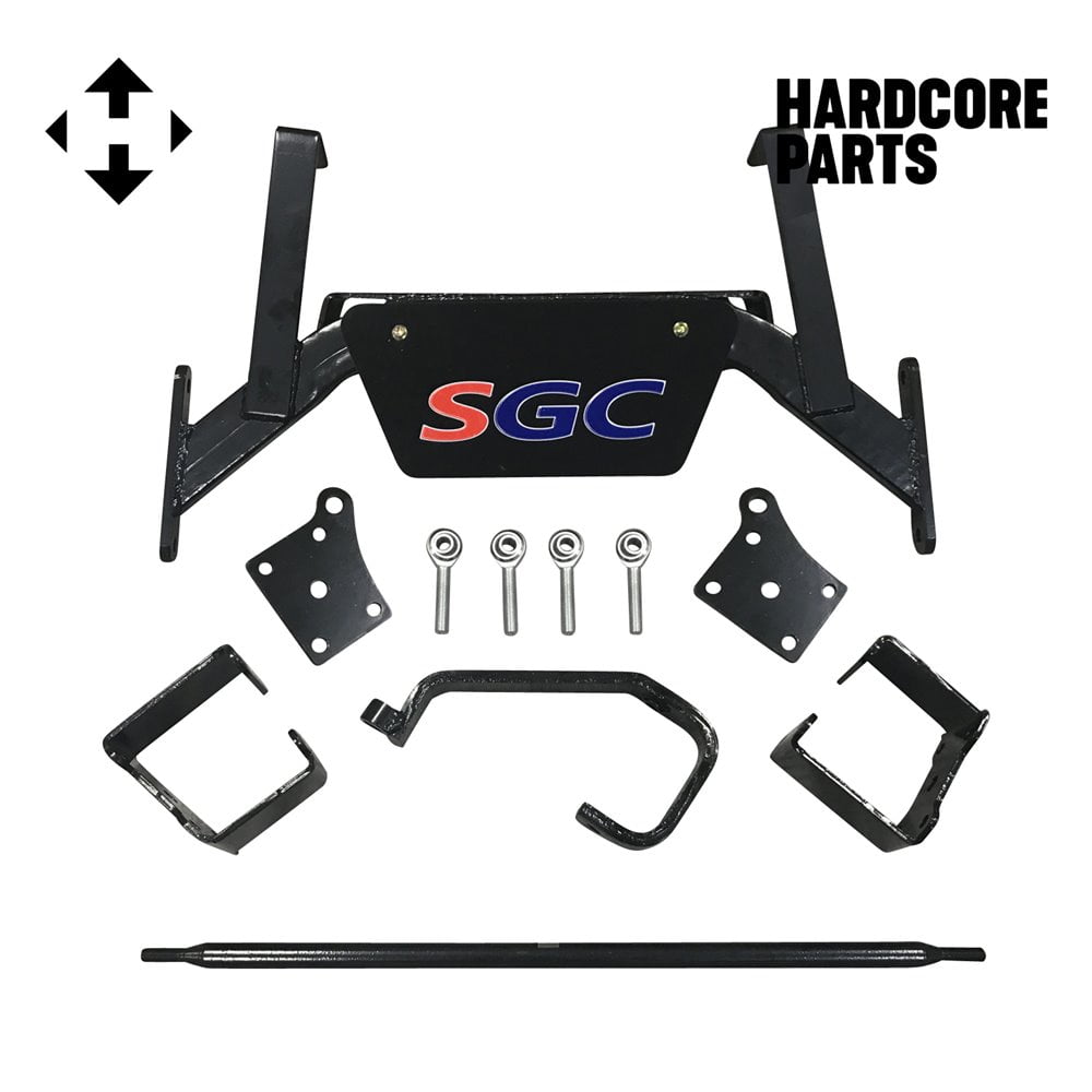 Hardcore Parts 6" Drop Axle Lift Kit for EZGO TXT/PDS (2001.5-2013) Electric Golf Cart (Camber Adjustable)