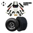 thumbnail image 1 of Hardcore Parts 6” Heavy Duty All-Terrain Suspension Lift Kit for EZGO RXV (2008-2013) Golf Cart with 10" Machined/Black 'Lancer' Wheels and 22"x11"-10 DOT rated All-Terrain tires, 1 of 5
