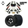 thumbnail image 1 of Hardcore Parts 6” Heavy Duty All-Terrain Suspension Lift Kit for EZGO RXV (2008-2013) Golf Cart with 12" Black 'DARKSIDE' Wheels and 23"x10.5"-12" All-Terrain tires, 1 of 7