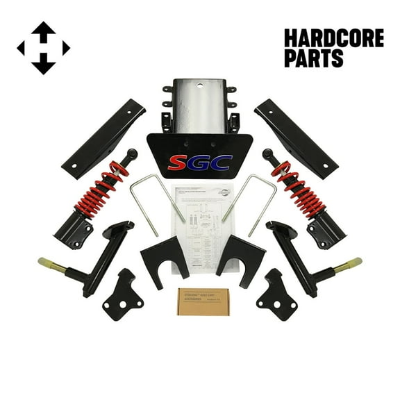 Hardcore Parts 6 Heavy Duty All-Terrain Suspension Lift Kit for EZGO RXV (2008-2013) Golf Cart