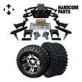 thumbnail image 1 of Hardcore Parts 6” Heavy Duty Double A-Arm Suspension Lift Kit for Club Car PRECEDENT Golf Cart (2004+) with 12" Machined/Black ‘VAMPIRE’ Wheels and 23"x10.5"-12" All-Terrain tires, 1 of 7