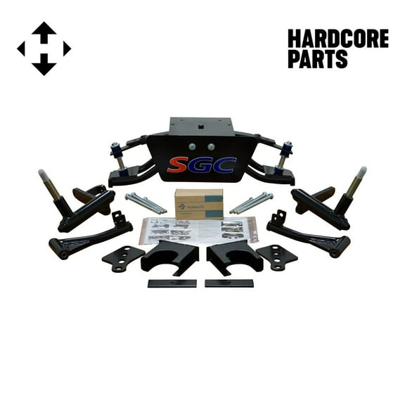Hardcore Parts 6 Heavy Duty Double A-Arm Suspension Lift Kit for Club Car DS Golf Cart (1982-2003)