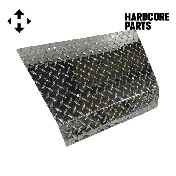 Hardcore Parts Aluminum Diamond Plate Bumper/Shock Cover for EZGO TXT Golf Cart