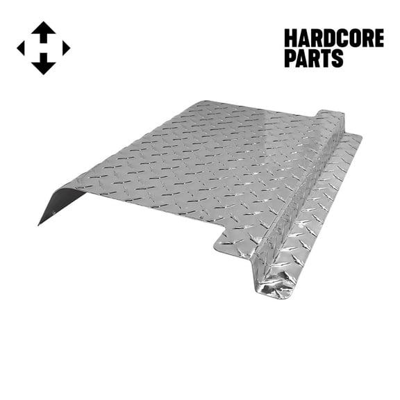 Hardcore Parts Aluminum Diamond Plate Engine Cover for EZGO TXT Golf Cart