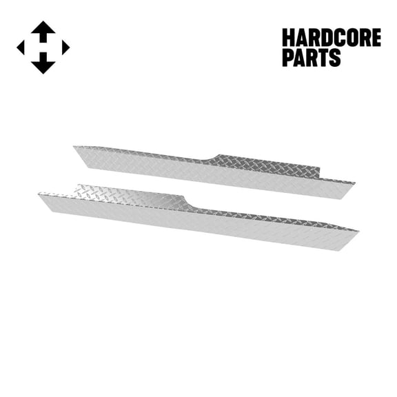 Hardcore Parts Aluminum Diamond Plate Rocker Panel for Club Car PRECEDENT Golf Cart (Set of 2)