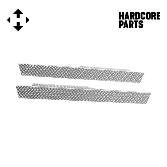 Hardcore Parts Aluminum Diamond Plate Rocker Panel for EZGO RXV Golf Cart (Set of 2)