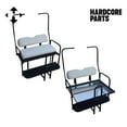 thumbnail image 1 of Hardcore Parts Rear Flip Seat For Club Car DS Golf Cart 1982-2000 Model (White Cushion w/t Grab Bar Attachment), 1 of 2