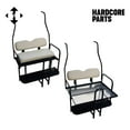 thumbnail image 1 of Hardcore Parts Rear Flip Seat For Club Car DS Golf Cart 2000-2013 Model (Buff Cushion w/t Grab Bar Attachment), 1 of 2