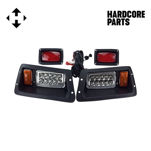Hardcore Parts YAMAHA G14-G22 Golf Cart Adjustable LED Headlights / Tail lights