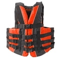 thumbnail image 1 of Hardcore Water Sports Adult Fully Enclosed Neoprene and Polyester Life Jacket Vest (Neon Orange), 1 of 11