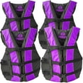 thumbnail image 1 of Hardcore Water Sports Adult Paddle Vest Sports Hardcore Life Jacket (4 pack) Blue, 1 of 6