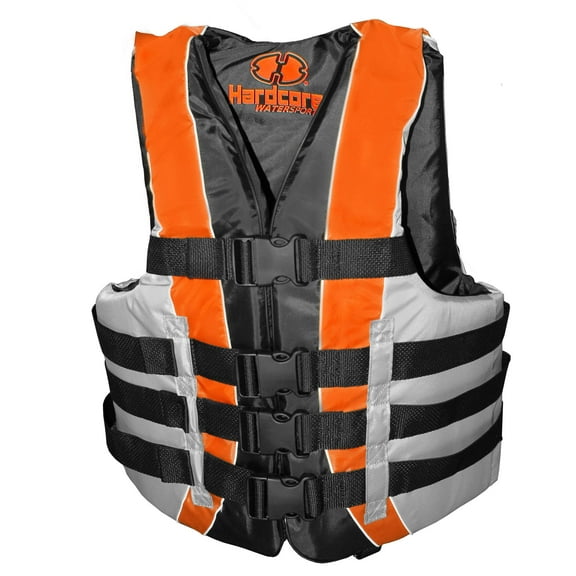 Hardcore Water Sports Hardcore Life Vest For Adults | High Visibility | USCG Approved | Fully Enclosed