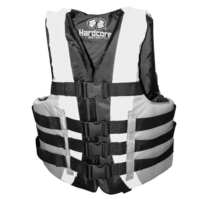 Hardcore Water Sports Hardcore Life Vest For Adults High Visibility