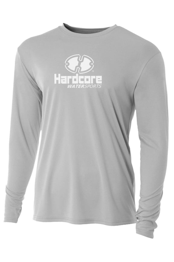 Hardcore Men's Long Sleeve Loose Fit Rash Guard Surf Shirt for Water Sports FBA
