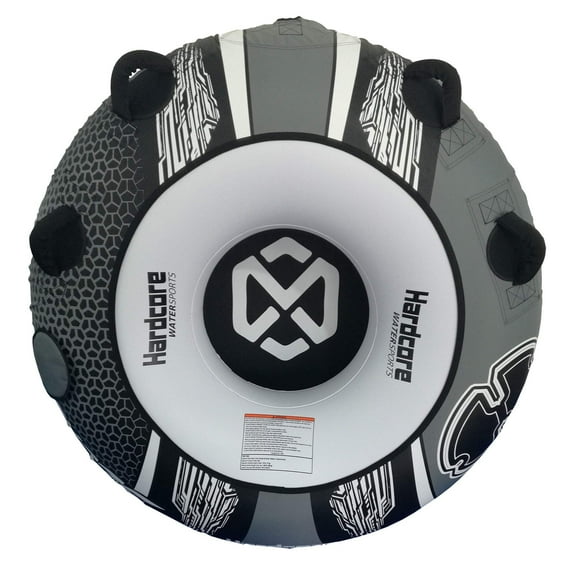 Hardcore Water Sports Hardcore Towable Tube | Heavy Duty 54" Single Rider Boating Tube with Handles