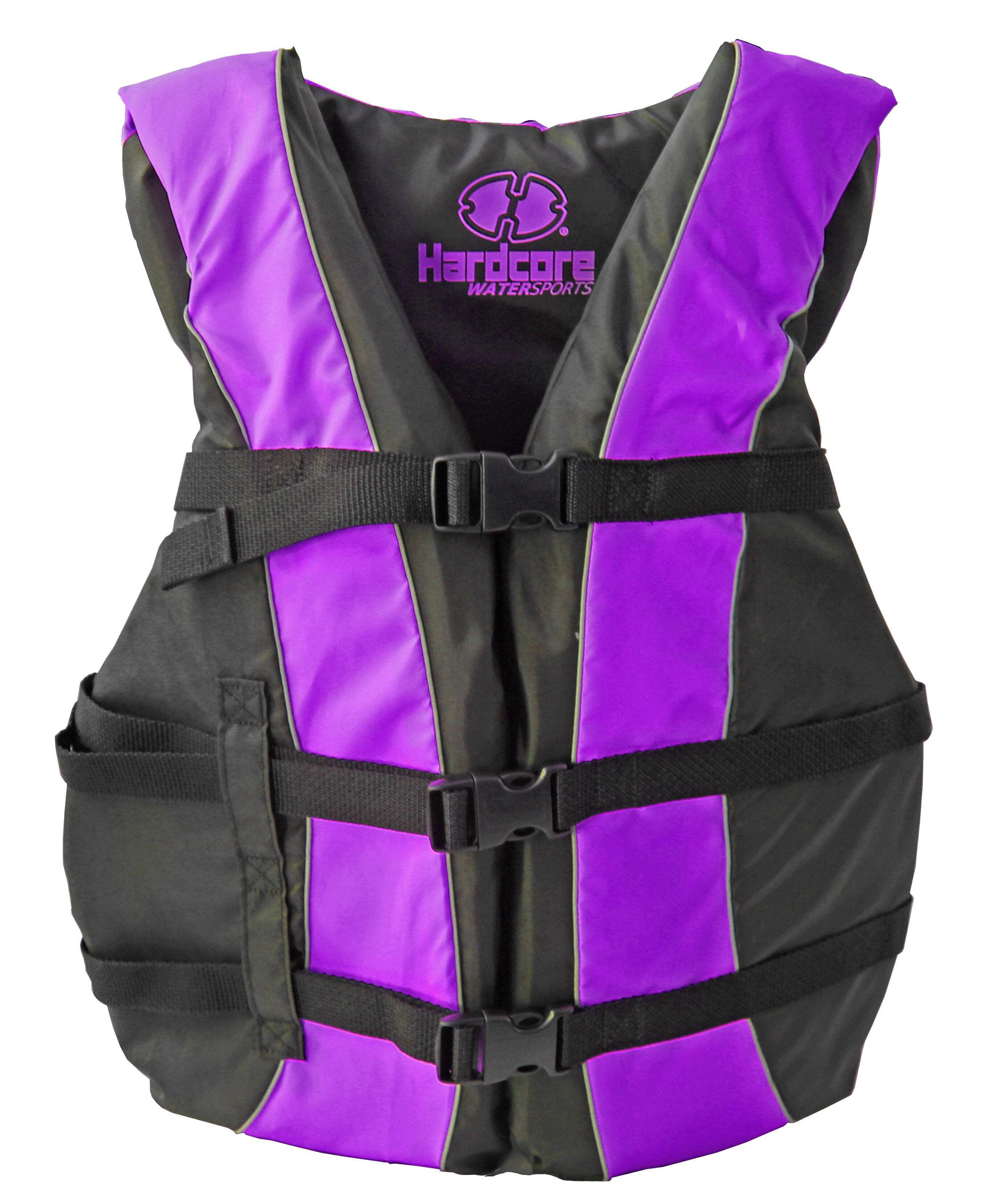 Hardcore Water Sports Life Jacket Type III PFD with Bright Purple Color ...