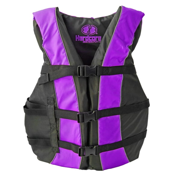 Hardcore Water Sports Hardcore life jacket paddle vest for adults; Coast Guard approved Type III PFD life vest flotation device; Jet ski, wakeboard, hardshell kayak life jacket; Ideal extra life jacke