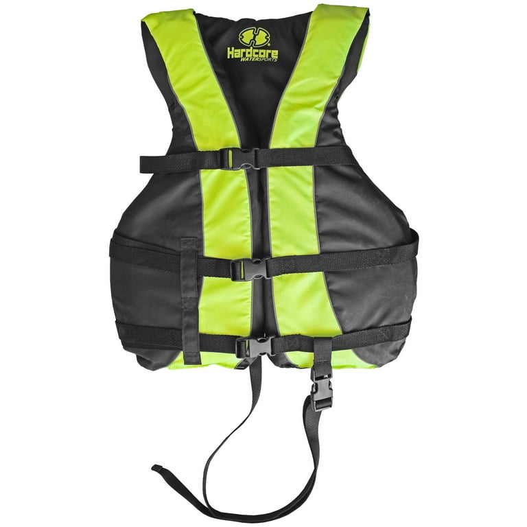Hardcore Water Sports High Visibility Adult Life Jacket Vest