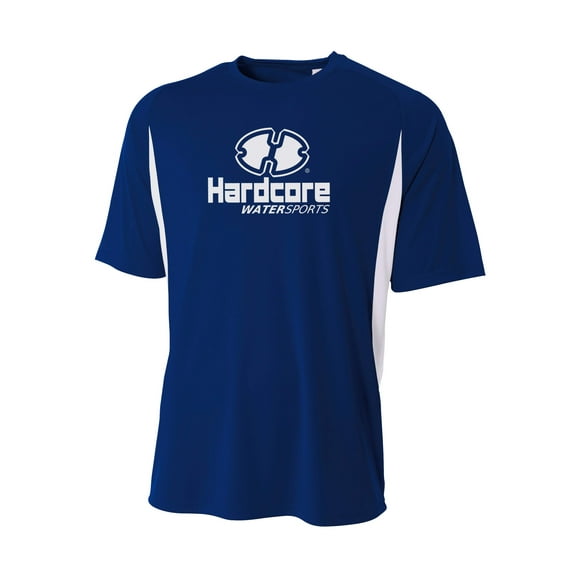 Hardcore Men's Short Sleeve Rash Guard Comfortable Performance Swim Shirt FBA