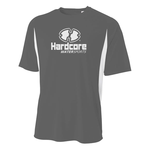 Hardcore Men's Short Sleeve Rash Guard Comfortable Performance Swim Shirt FBA