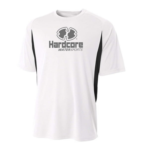 Hardcore Water Sports Mens Hardcore Loose Fit Rash Guard Swim Shirt with SPF Protection