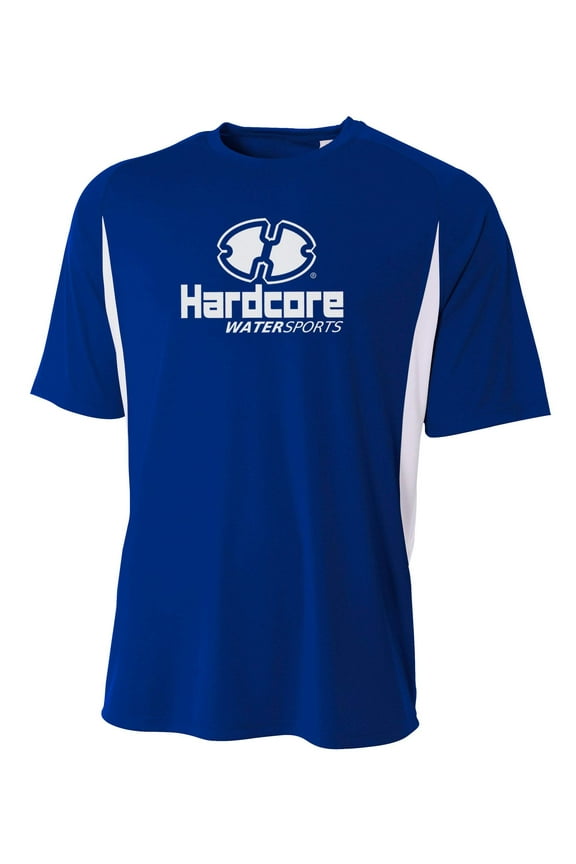 Hardcore Men's Short Sleeve Rash Guard Comfortable Performance Swim Shirt FBA