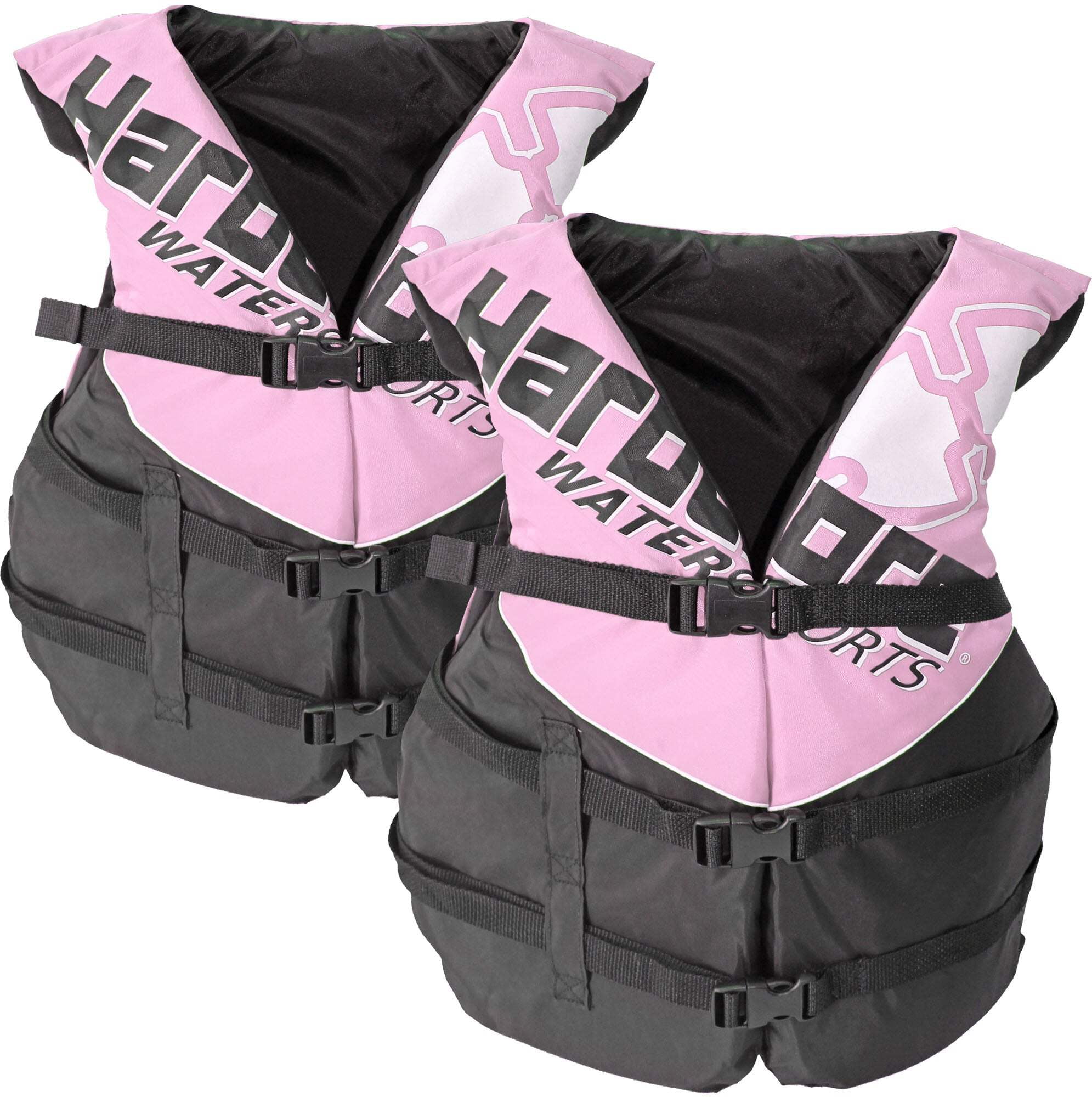 Hardcore Water Sports USCG Type III Adult Life Jacket, Pink, 2 Pack