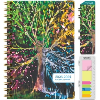 POPRUN Pocket Calendar 2023-2024 for Purse 3.5''x6.5'' Hardcover (17-Month:  Aug 2023 Through Dec 2024) Small Academic Planner Daily Weekly Monthly