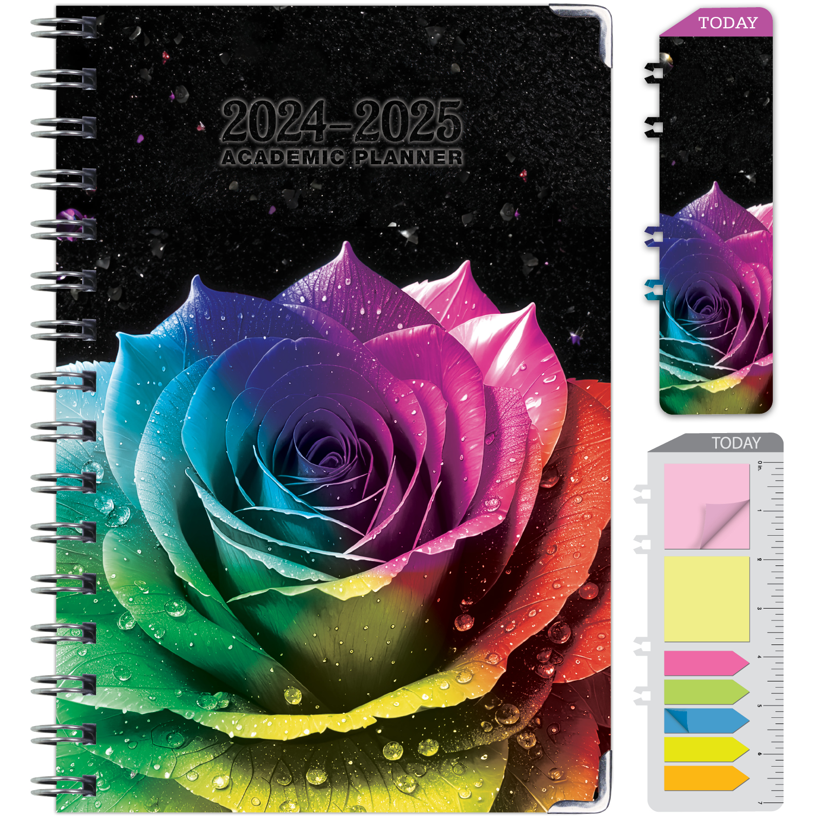 The Pioneer Woman Cheerful Rose 5Piece Weekly Agenda Set 2025-2026 Pioneer Woman Calendars For Sale