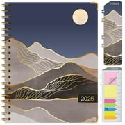 Global Printed Products Hardcover 2025 Daily, Monthly & Weekly Planner 8.5"x11", Golden Desert