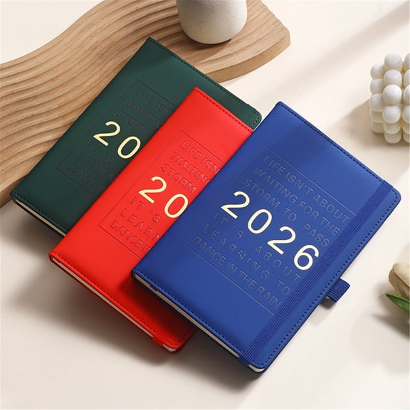 Hardcover Daily Planner for Year with Monthly Scheduling and To Do Pages with Organizer and Time Management for Busy Lives