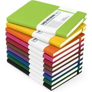 Hardcover Journal Notebooks, 10 Packs A5 Lined Journals Bulk for Writing 200 Pages/100Sheets, 8.4 x 5.8 inch, 10 Colors Classic Ruled Notebook for Work/Travel/College/Note Taking